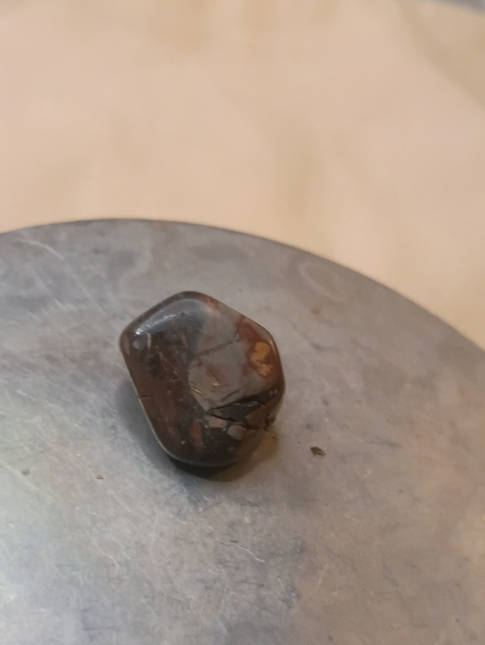 Polished Brown Tumbled Stone Pendant - Natural Jewelry Accent